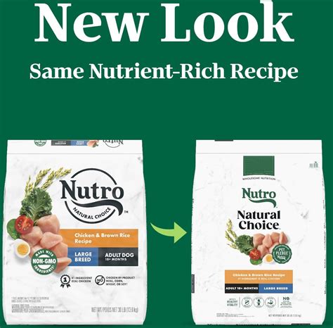 NUTRO Natural Choice Large Breed Adult Chicken & Brown Rice Recipe Dry ...