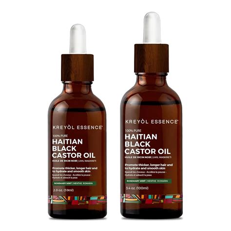 Amazon.com: Kreyol Essence Haitian Black Castor Oil - Rosemary ...