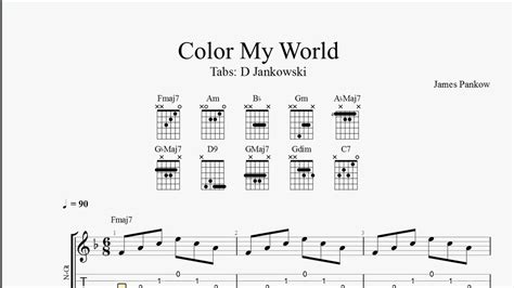 Image result for Guitar Tutorial Color My World