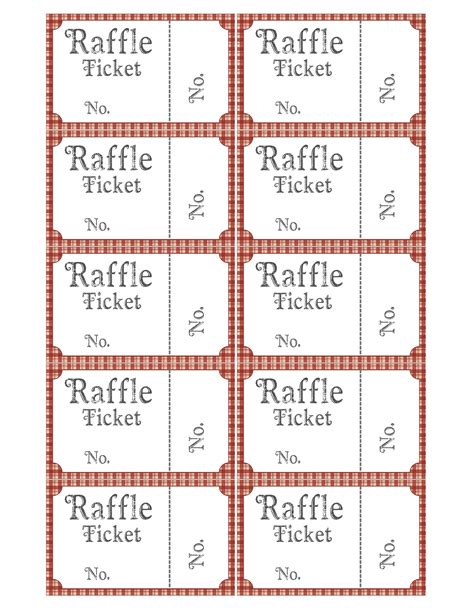 Free printable classroom raffle tickets, Download Free printable ...