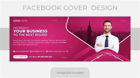 Corporate facebook cover template layout | Premium Vector