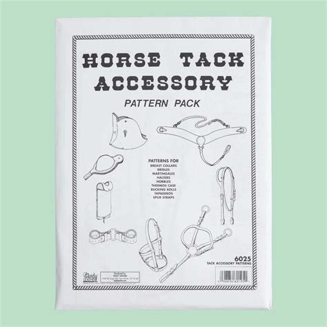 Horse Tack Paper Pattern | identityleathercraft