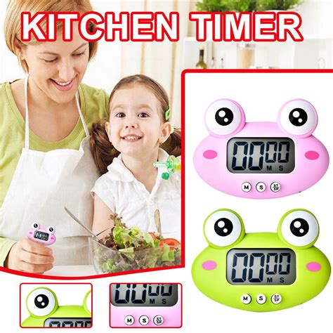 40# Cute Frogs Kitchen Electronic Digital Timer Mi... – Vicedeal