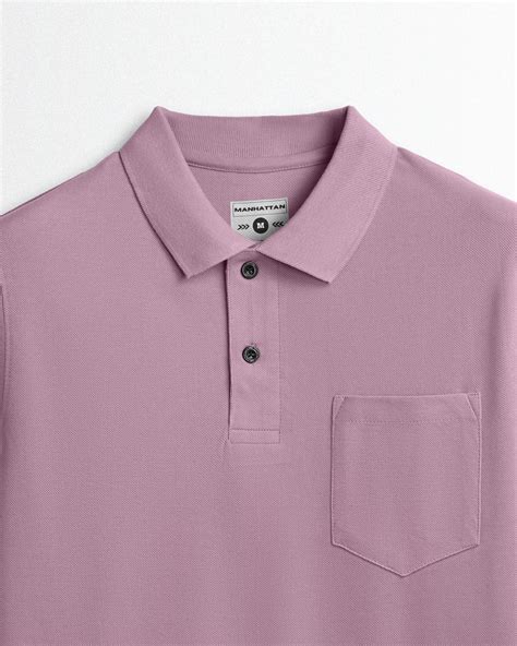 Cotton Polo Full Sleeve Pocket Unisex Soft Berry – Pitshirts