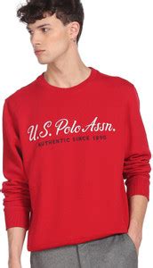 U.S. POLO ASSN. Full Sleeve Embroidered Men Sweatshirt - Buy U.S. POLO ...