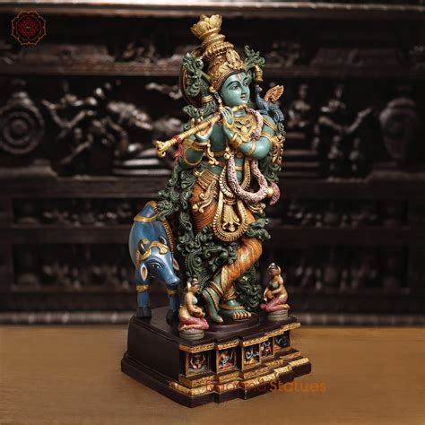 Exclusive Brass Lord Krishna Statue| Handcrafted | Lowest Price Online ...