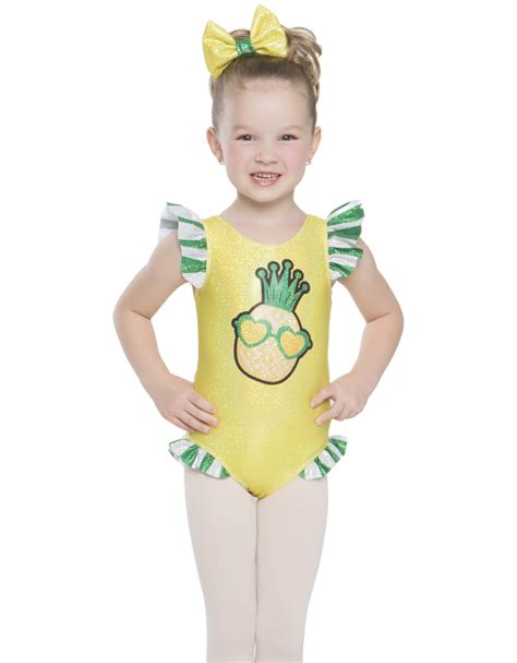 Princess Pineapple Emoji Tank with Gather Sleeve and Legs Leotard – Hamilton Theatrical
