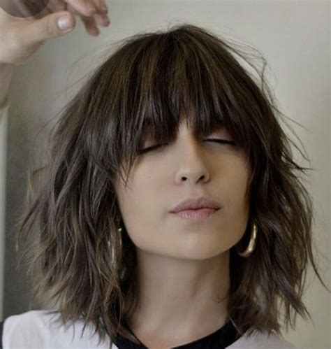 Layered Haircuts For Medium Hair, Short Hair With Bangs, Medium Length ...
