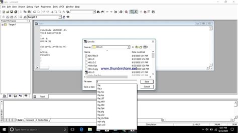 Keil lessons-Part2- Setup a source code file in Keil Software tool ...