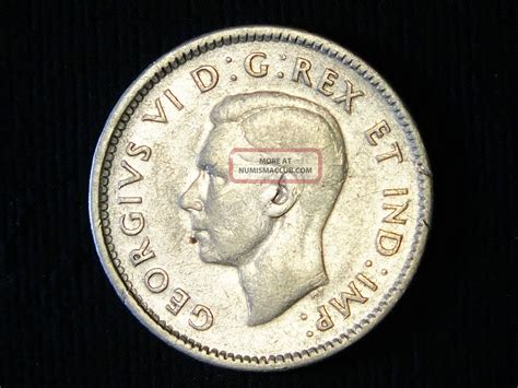 1948 Canada Silver Ten Cent Coin