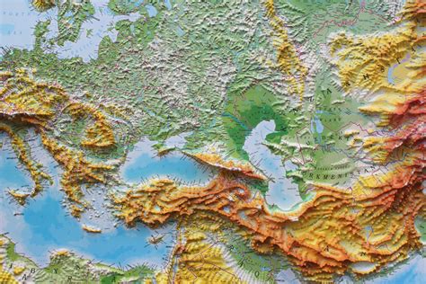 Europe Relief Map 的图像结果