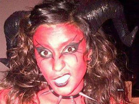 Model dressed as devil hangs herself