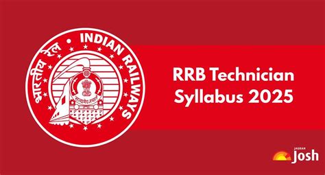 RRB Technician Syllabus 2025: Check Grade 1 & 3 Exam Topics & Download ...