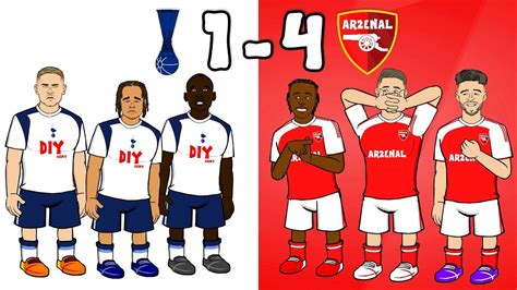 VIDEO: Tottenham 1-4 Arsenal - the REAL highlights! Featuring Neymar as ...