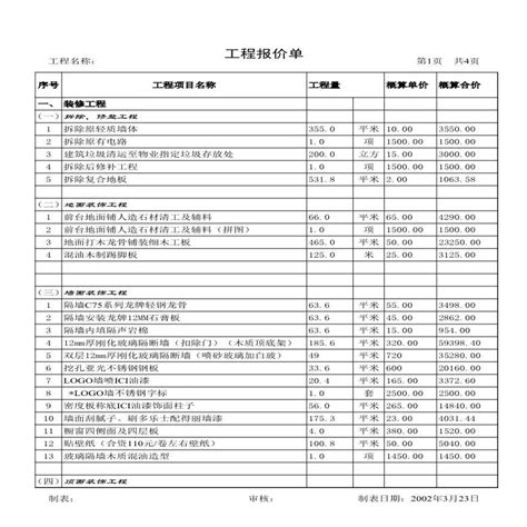 房地产行业公装报价----jian13.5.xls_工程项目管理资料_土木在线