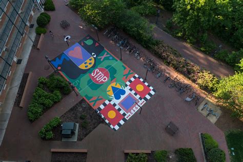 Morrison Residence Hall Basketball court | Nina Chanel Abney