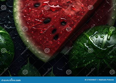 Slices of Watermelons. Neural Network AI Generated Stock Illustration ...