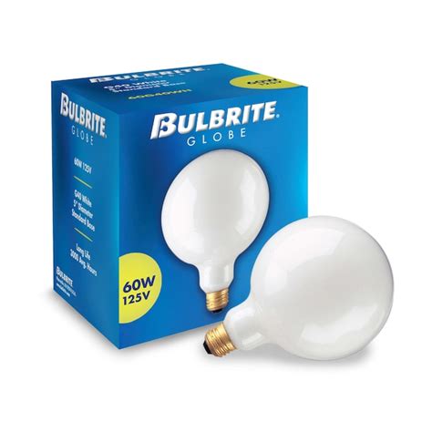 Bulbrite 60-Watt EQ G40 Warm White Medium Base (e-26) Dimmable ...