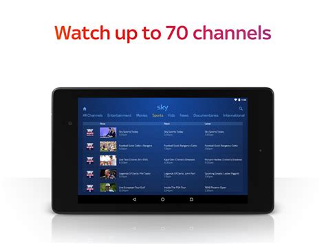 Sky Go Android App Gets A New Homepage, Tablet Interface, And Other ...