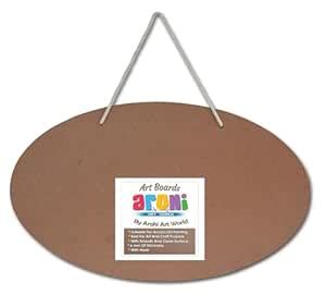 Arohi Art World MDF Oval Art Board with Rope for DIY Art Projects Size ...