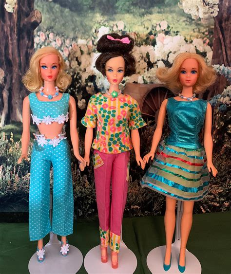 Vintage mod barbies in mattel outfits | Vintage barbie dolls, Vintage ...
