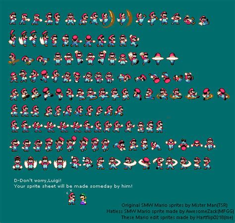 SMW Mario extra sprites 3 by Hartflip0218 on DeviantArt