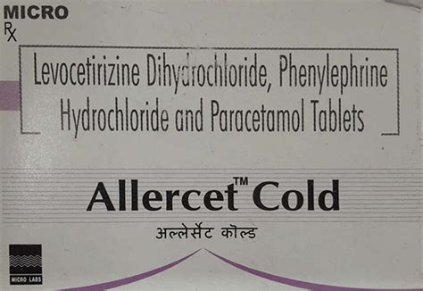 Allercet Cold Tablet: Uses, Side Effects, Price, Dosage & More Info ...