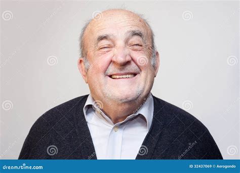 Old man smiling stock image. Image of isolated, casual - 32437069