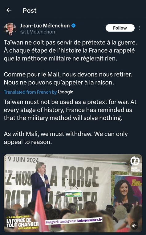 Founder of the "leftist" french political party LFI, Jean-Luc Mélenchon ...