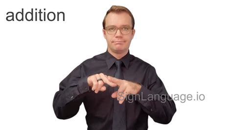How to Sign the Addition in Sign Language 的图像结果