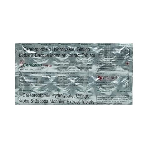 Cerebrain Forte - Strip of 10 Tablets : Amazon.in: Health & Personal Care