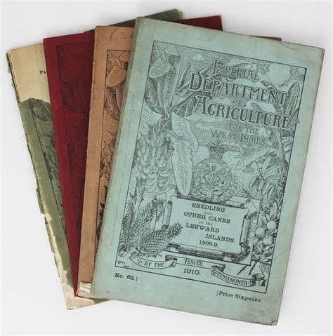 Four Early-20th Century Pamphlets on West Indian Agriculture | Barbados, Imperial Department of ...