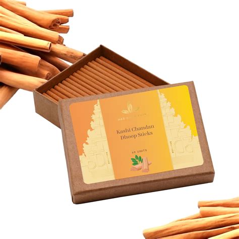 Har Ghar Puja Kashi Chandan Dhoop Sticks for Pooja | 9cm Long, 60 Dhoop ...