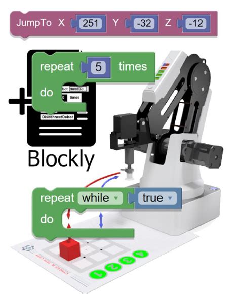 dobot blockly code tutorial 的图像结果