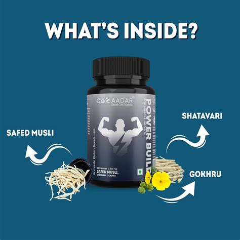 Buy AADAR POWER BUILD | Ayurvedic Muscle Gain Capsules | Shatavari ...