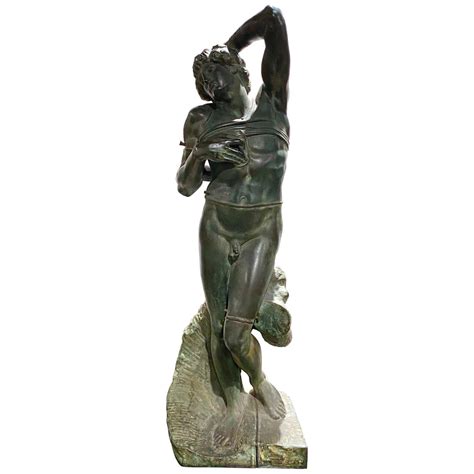 Barbedienne 'Dying Slave' After Michelangelo Grand Tour Cast Bronze ...