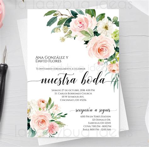 Invitaciones De Boda En Espanol