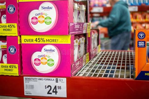 A baby formula display sits nearly empty at a Target store in Orlando.