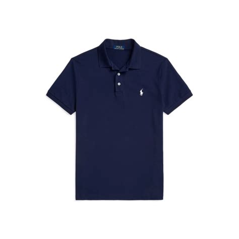 Custom Slim Fit Stretch Mesh Polo Shirt for Men | Ralph Lauren® IN