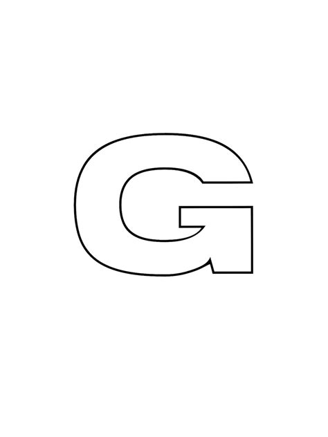 Capital G Outline