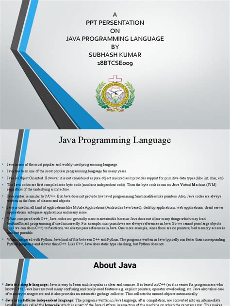 Image result for Ppt On Java Programming Language