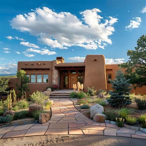 Charming Contemporary Pueblo Home with Adobe Walls and Beautiful Garden ...