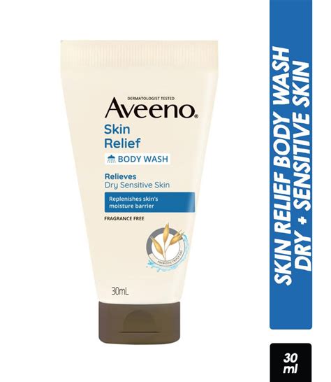 Buy Aveeno Skin Relief Body Wash For Dry Sensitive Skin (30ml) Online ...