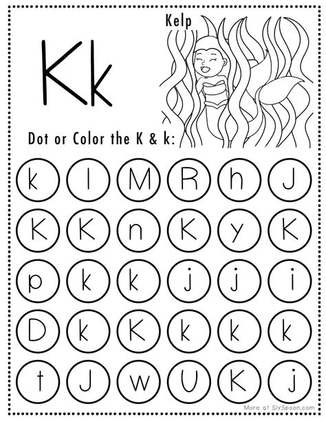 Free Printable Letter K Worksheets! - Sly Spoon