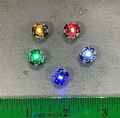 Buy FIGLot Red Blue Green Yellow White Magnetic Switch LEDs for Gunpla ...