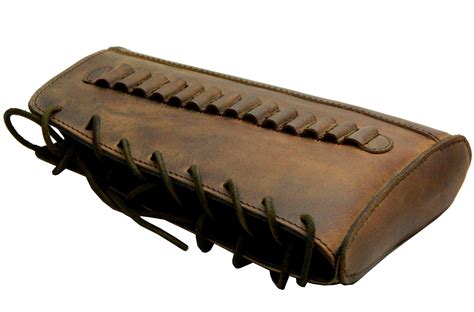 Buy Leather Large Gun Buttstock Rest Pad Rifle Shell Holder Ammo ...
