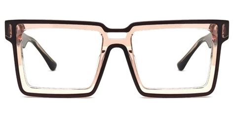 Cyberpunk Style Milian Brown-Black Frame Eyeglasses