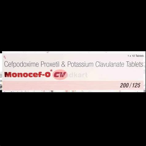 Buy Monocef O Cv 200mg Tablet Online at Best Price | Medkart