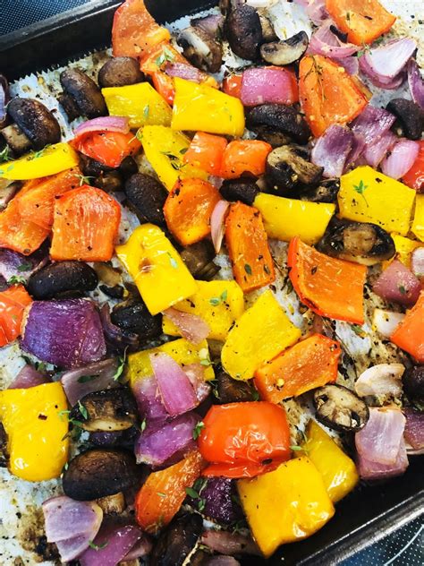 Roasted Onions Mushrooms And Peppers at Samara Smalling blog