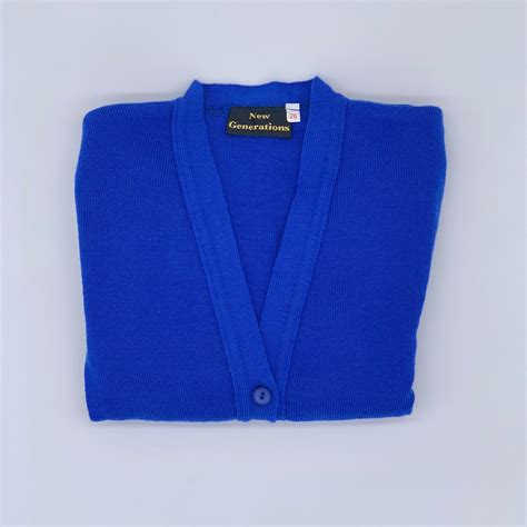 Plain Cardigans Royal Blue - New Generations